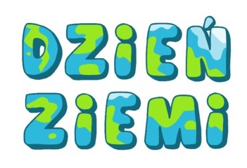 Kolorowy napis dzień ziemi